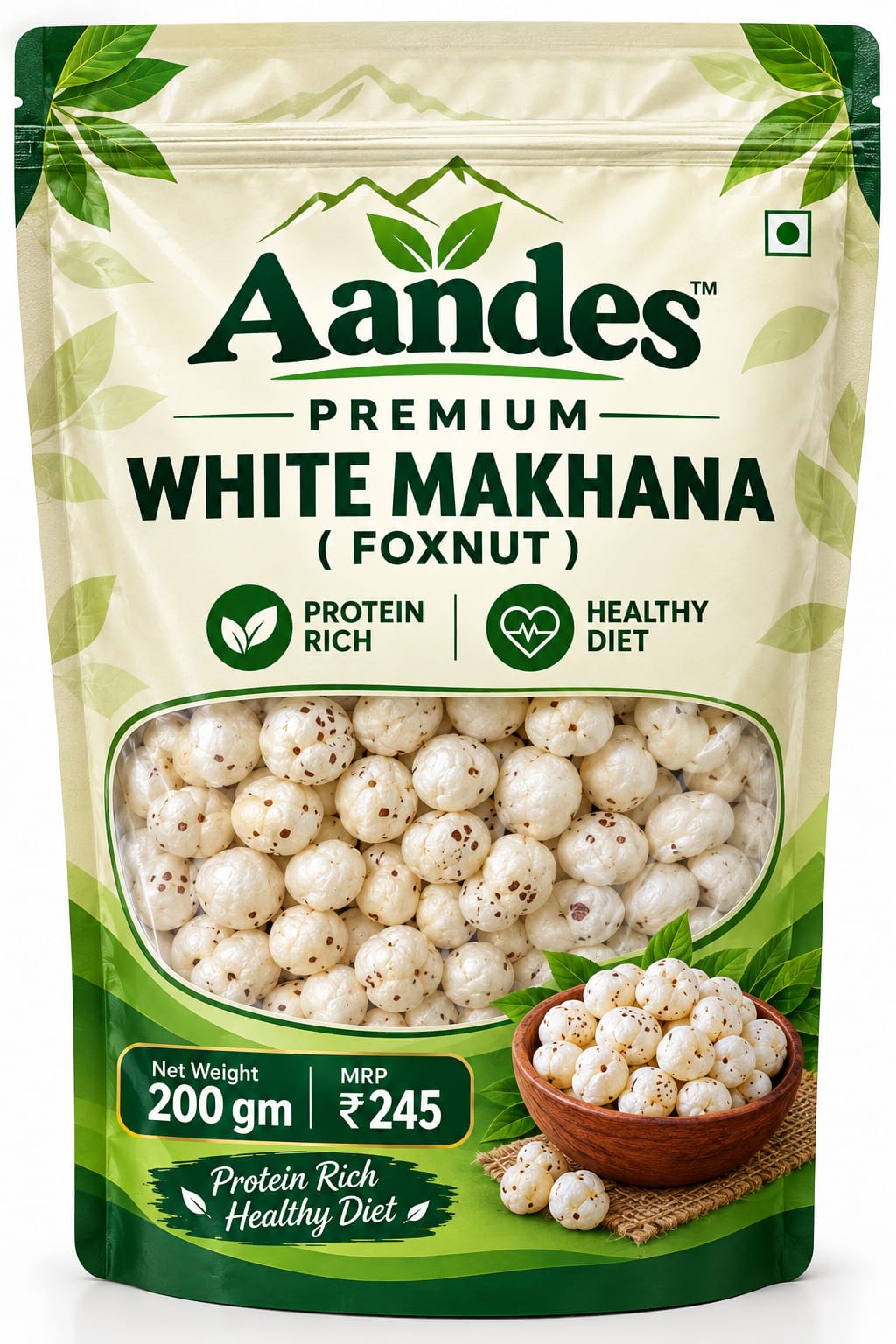 Premium White Makhana (Foxnut)